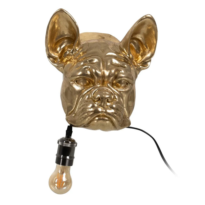 Lámpara Aplique Pared Bull Dog Oro