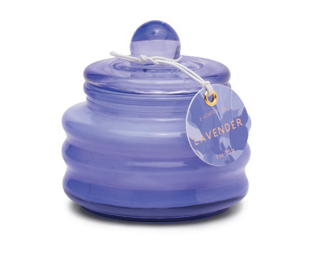 Vela Bote Cristal Lavanda