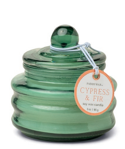 Vela Bote Cristal Cypress & Fir