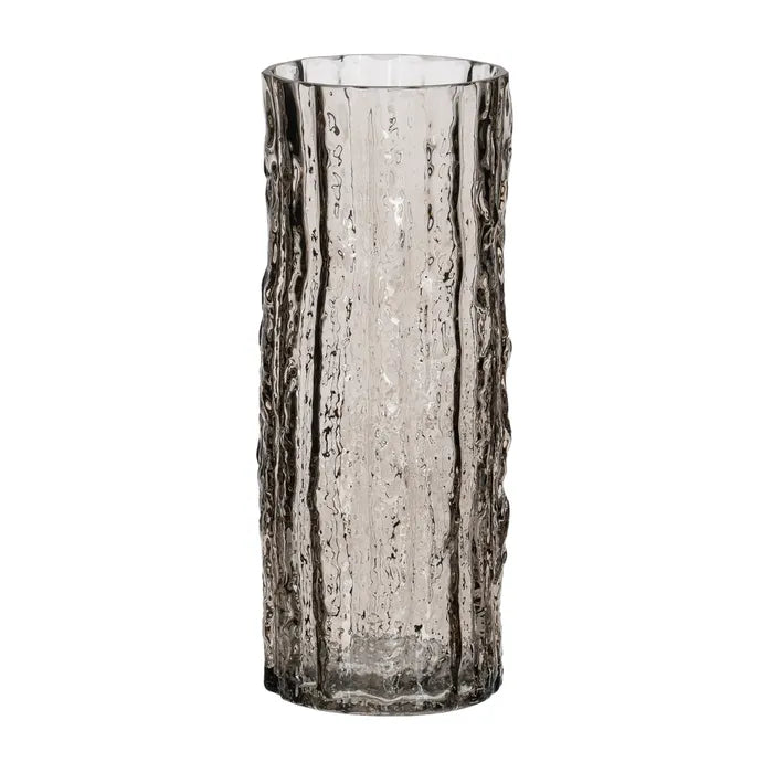 Jarrón Gris de Cristal