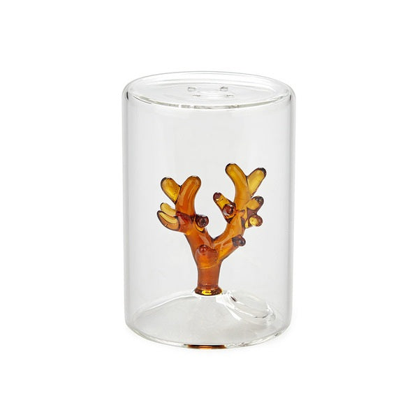 Glass Salt Shaker with Figure Inside