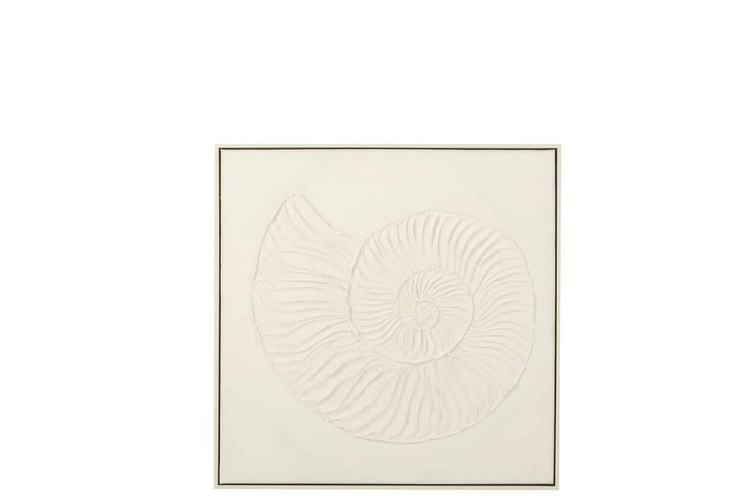 Cuadro en Lienzo Acrílico con Relieve Concha