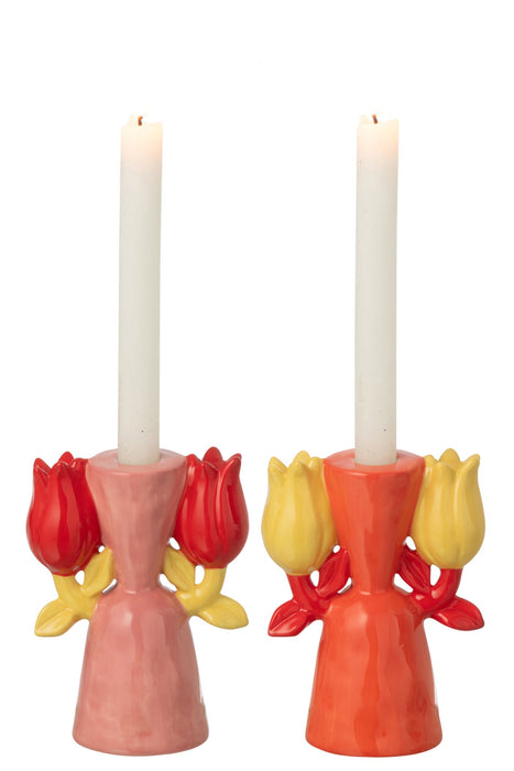 Candelabro Tulip Dolomita Multicolor