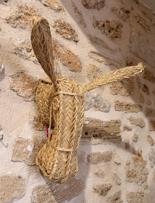 Cabeza de burro de esparto artesanal - Mediano