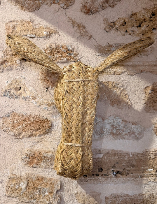 Cabeza de burro de esparto artesanal - Grande