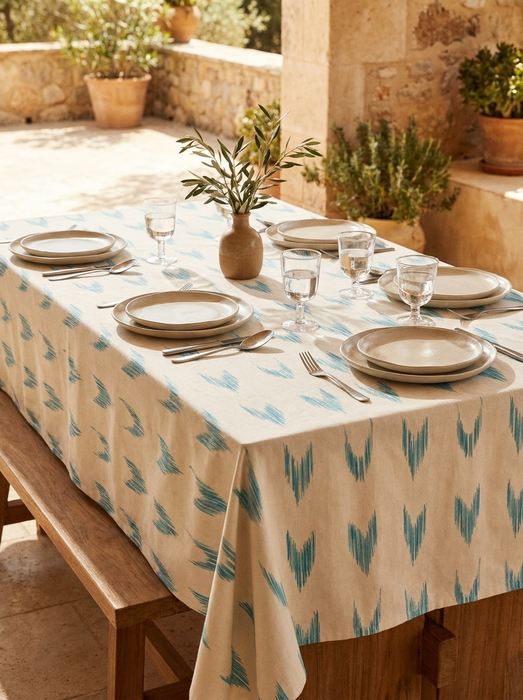 Mantel Ikat Flecha 100% Algodón