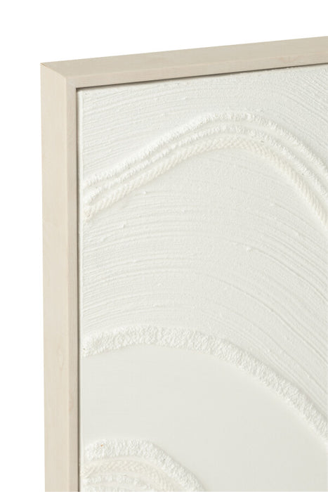 Pintura Nog en Canvas y Madera de Pino Blanco (Set de 3)