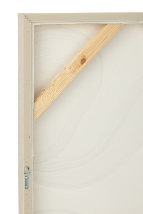 Pintura Nog en Canvas y Madera de Pino Blanco (Set de 3)