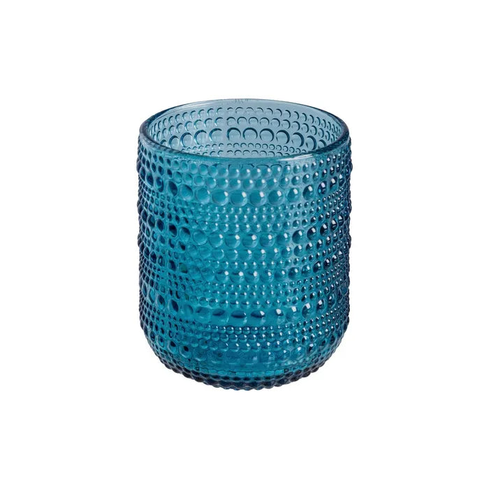 Vaso Azul de Cristal Decoración