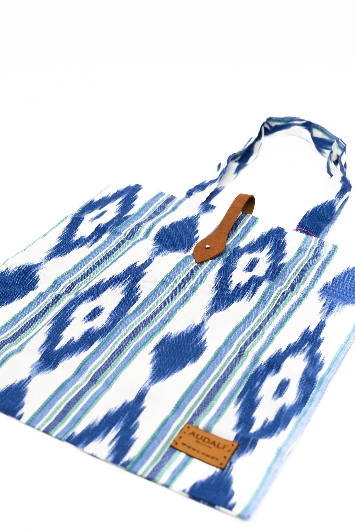 Bolsa de Tela Plegable Tela MallorquinaAzul