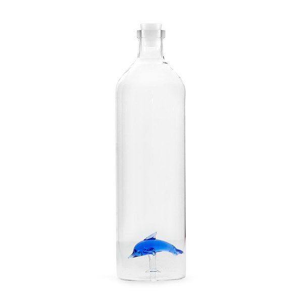 Botella de Vidrio con Decoración 1.2L