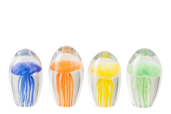 Pisapapeles Jellyfish Vidrio Multicolor