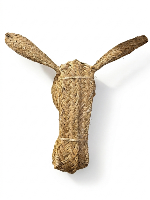 Cabeza de burro de esparto artesanal - Grande