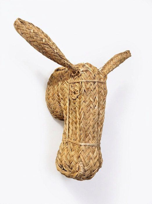 Cabeza de burro de esparto artesanal - Grande