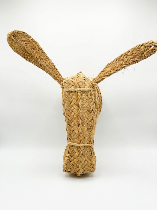 Cabeza de burro de esparto artesanal - Mediano
