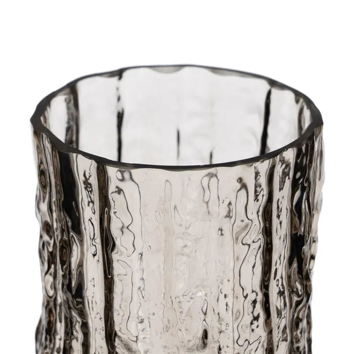 Gray Glass Vase